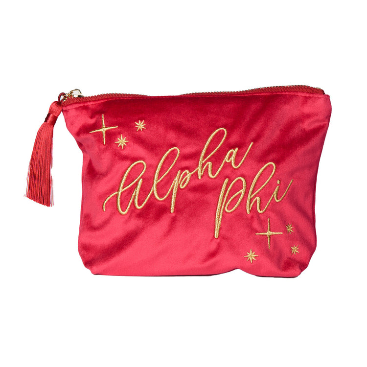 Over The Moon Greek | Alpha Phi Tassel Pouch