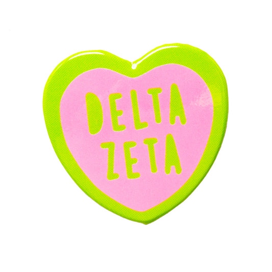 Over The Moon Greek | Delta Zeta Heart Button