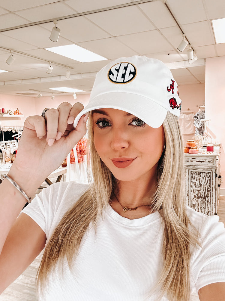 SEC Hat in White