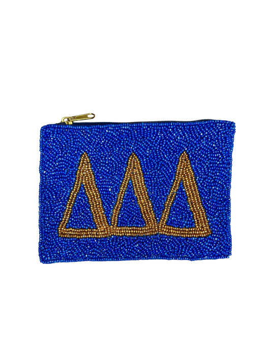 Delta Delta Delta Beaded Coin Purse