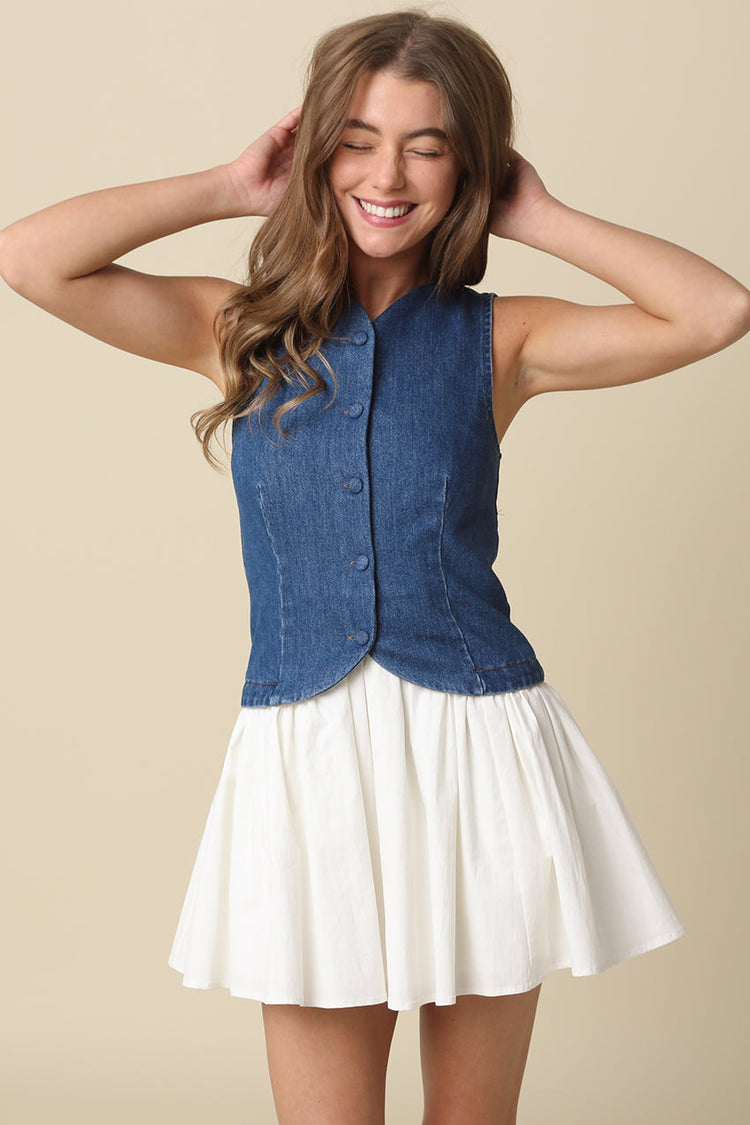 Dallas Denim Button Up Dress