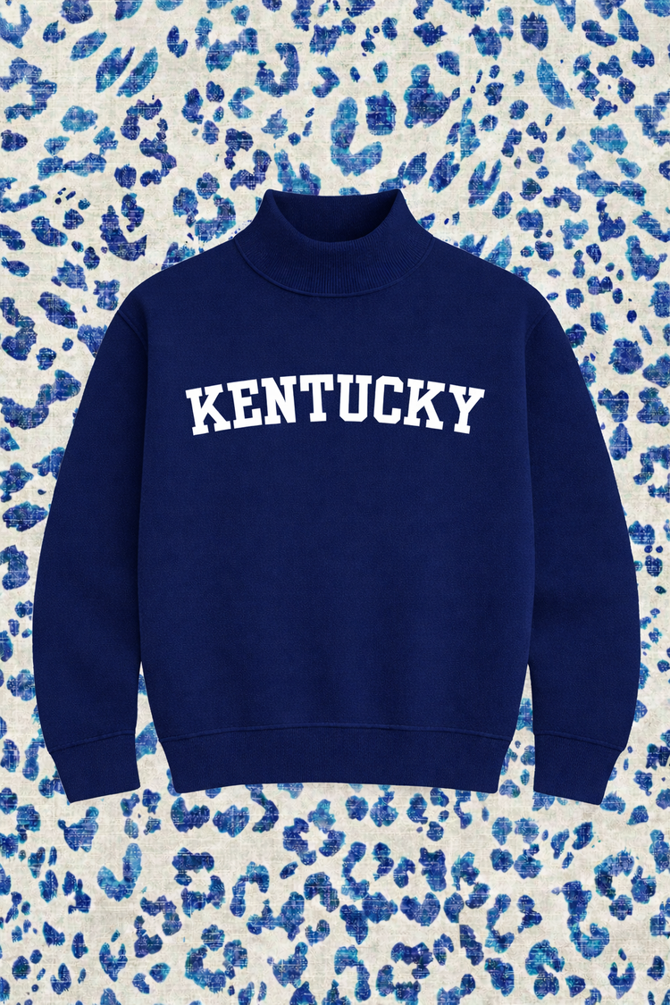 JCB Exclusive | Kentucky Mockneck Sweatshirt in Navy