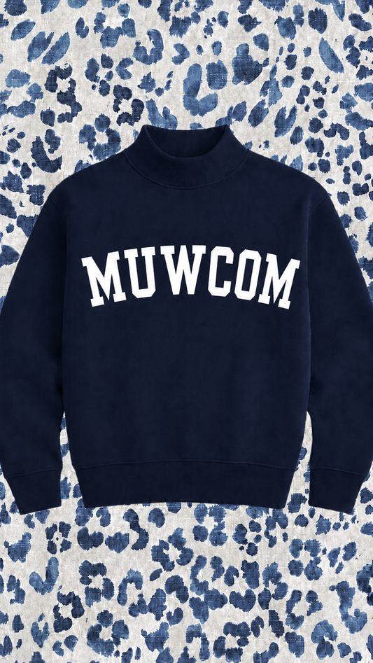 PREORDER: JCB Exclusive | MUWCOM Mockneck Sweatshirt (NAVY)