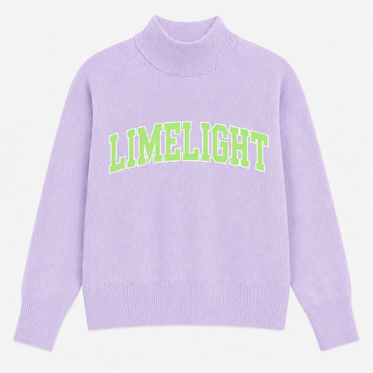 PREORDER: JCB EXCLUSIVE | Limelight Dance Company Mockneck Sweatshirt (Purple/Lime)