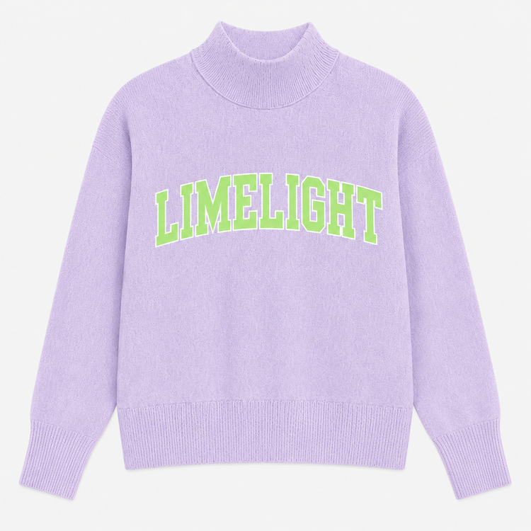 PREORDER: JCB EXCLUSIVE | Limelight Dance Company Mockneck Sweatshirt (Purple/Lime)