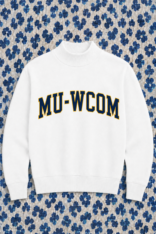 PREORDER: JCB Exclusive | MU-WCOM Mockneck Sweatshirt (WHITE)