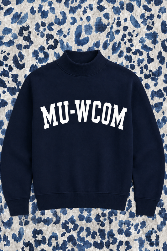 PREORDER: JCB Exclusive | MU-WCOM Mockneck Sweatshirt (NAVY)