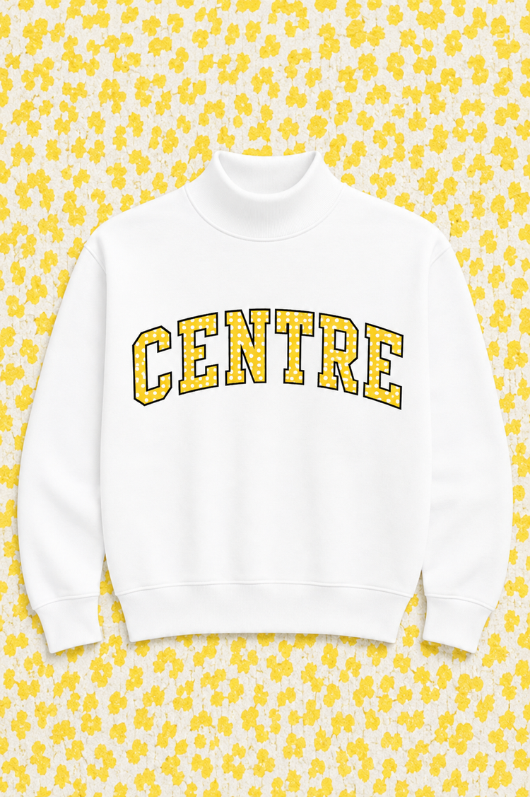 PREORDER: JCB Exclusive| Centre Mockneck Sweatshirt in White