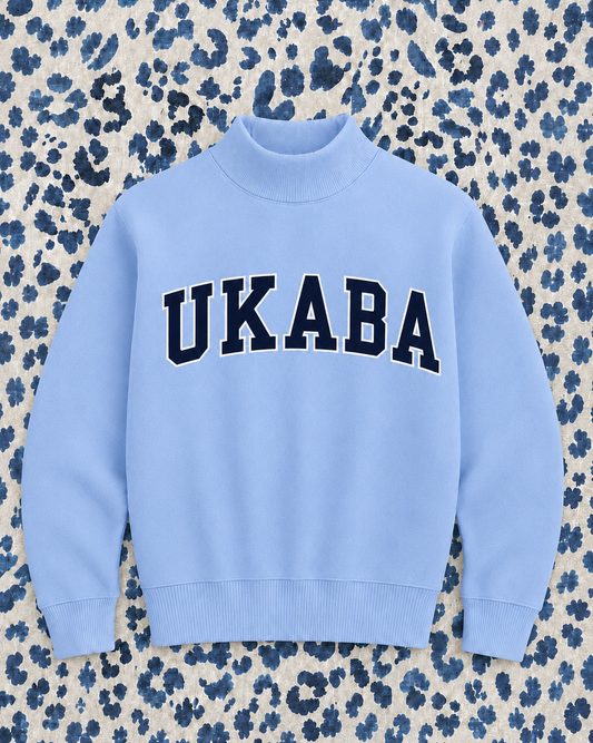 PREORDER: JCB Exclusive | UKABA Mockneck Sweatshirt (Light Blue)