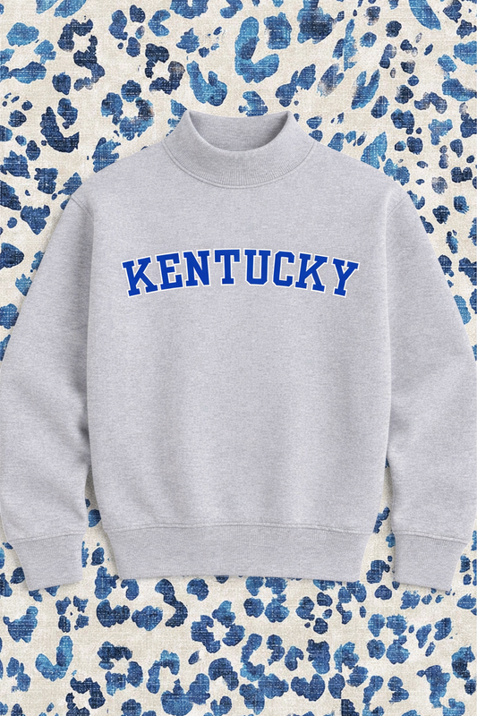 JCB Exclusive | Kentucky Mockneck Sweatshirt in Heather Grey