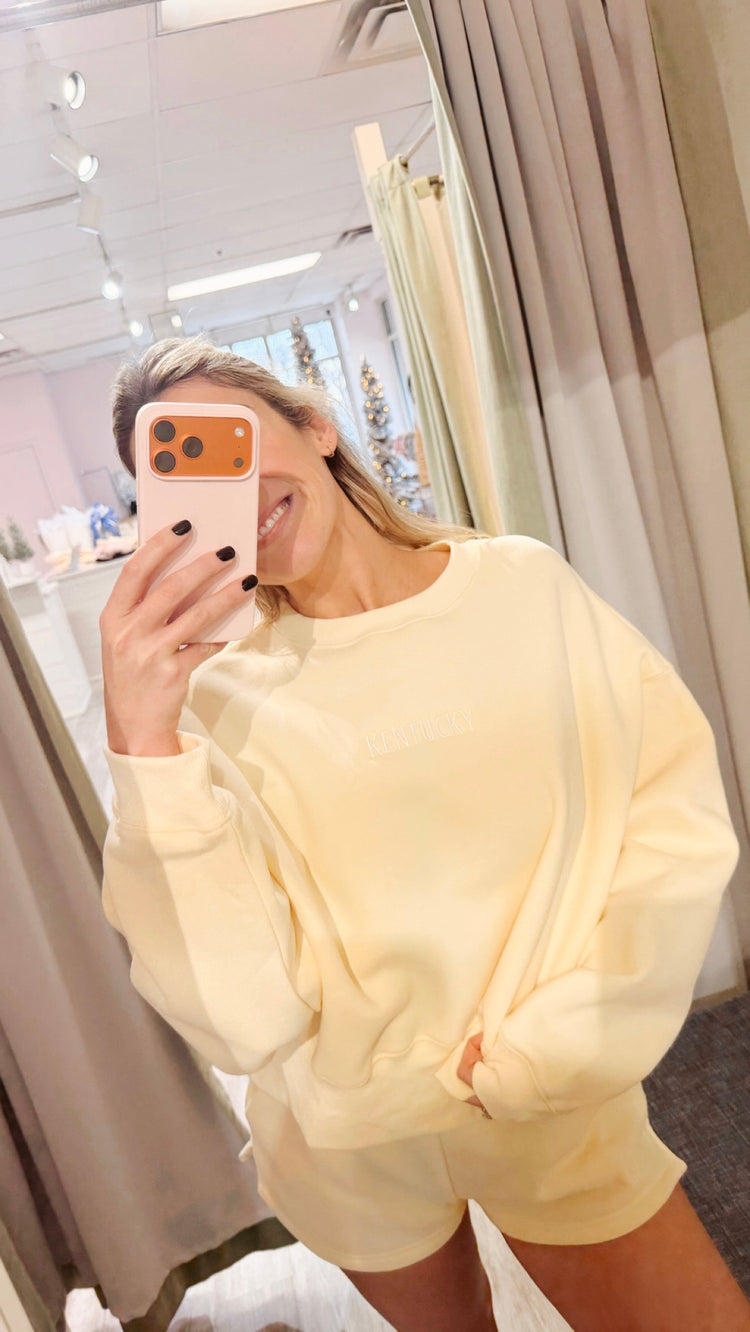 JCB Exclusive | Kentucky Embroidered Set in Butter