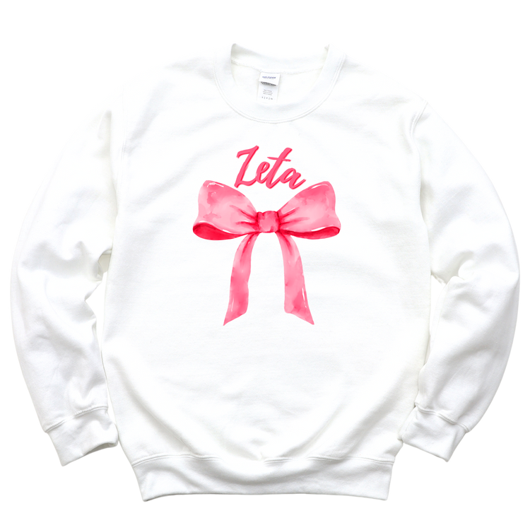 JCB Exclusive | Zeta Bow Sweatshirt in Pink