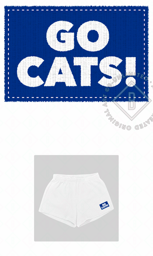 JCB Exclusive | Go Cats Patch Shorts