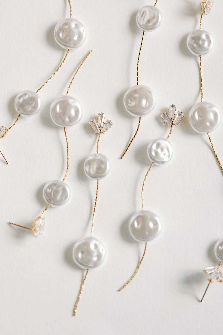 Pearl Diamond Tassel Earrings | St. Armands Designs