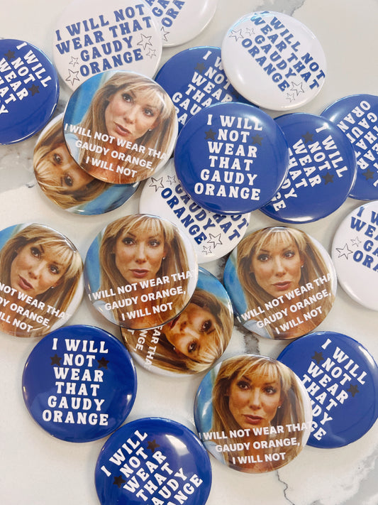 JCB Exclusive: Gaudy Orange Gameday Buttons