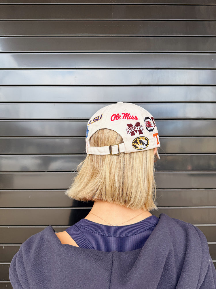 SEC Logo Hat in Khaki