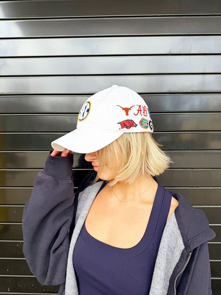 SEC Logo Hat in White