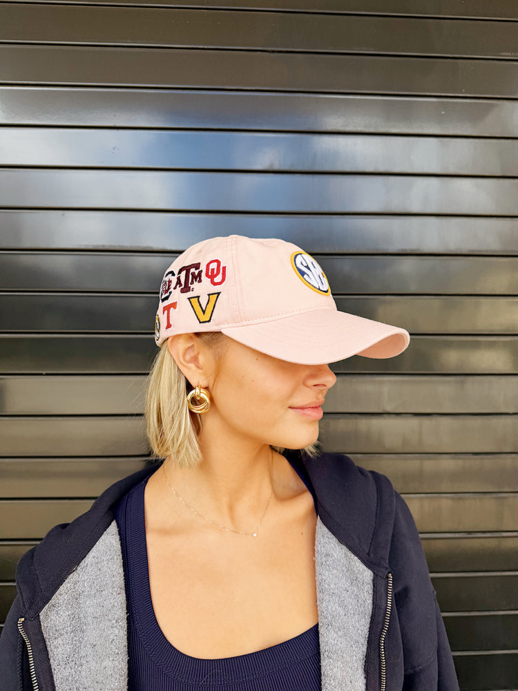 SEC Logo Hat in Pink