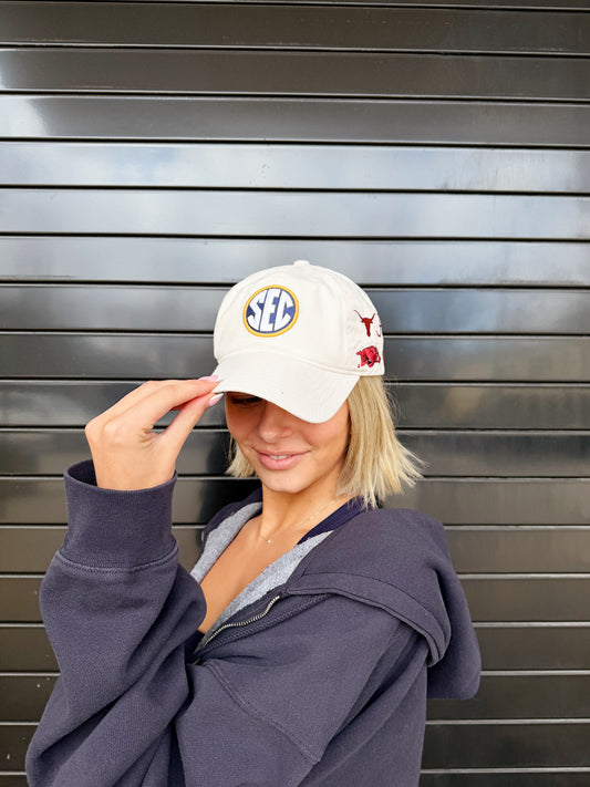 SEC Logo Hat in Khaki