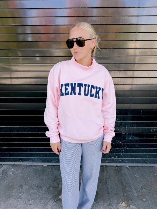 JCB Exclusive | Kentucky Mockneck Sweatshirt in Pink