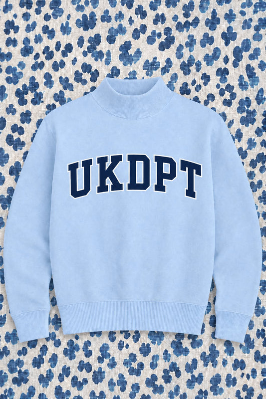 PREORDER: JCB Exclusive | UKDPT Mockneck Sweatshirt (Light Blue/Navy)