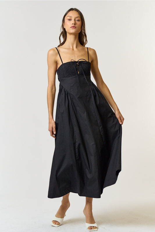 Savannah Smock Detailed Maxi Dress