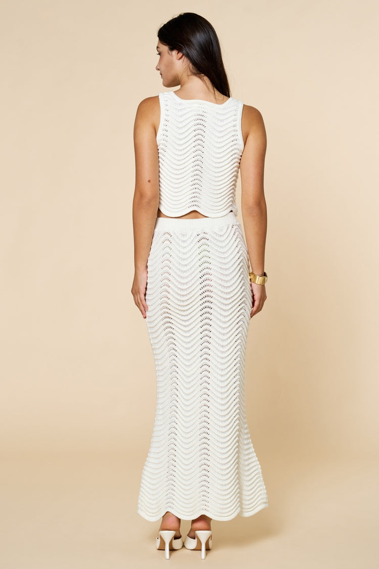 Coastal Crochet Set in Off White