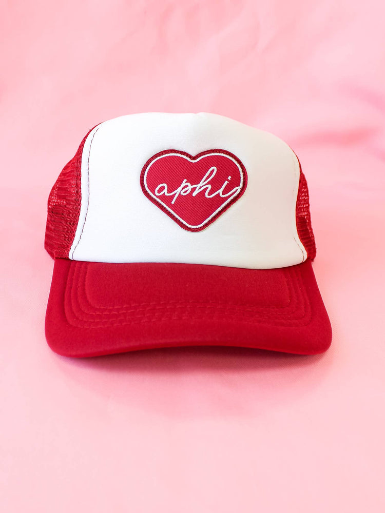 Alpha Phi Heart Trucker Hat