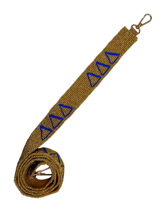 Delta Delta Delta Beaded Strap