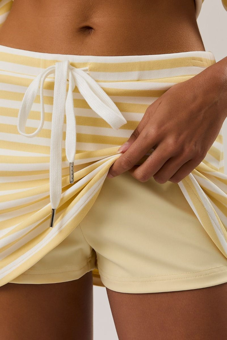 Dailey Stripe Skirt Set in Yellow