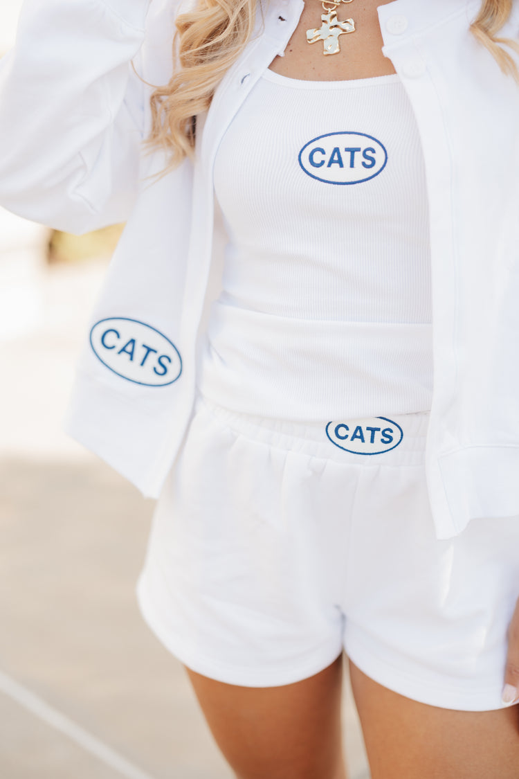 JCB Exclusive | CATS Patch Shorts in White