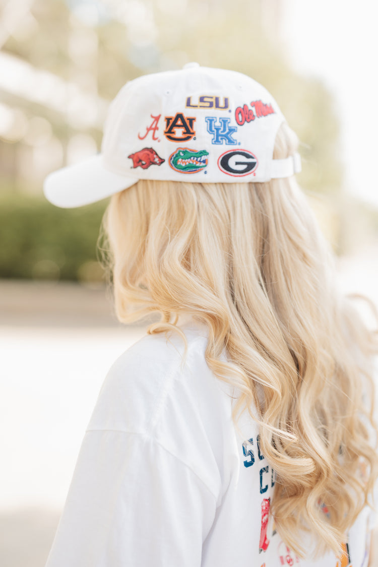 SEC Logo Hat in White