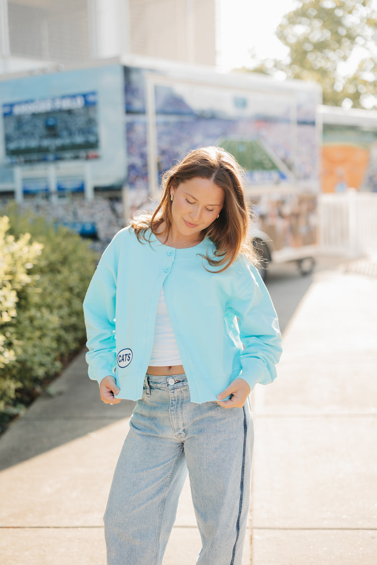 JCB Exclusive | CATS Cardigan in Turquoise