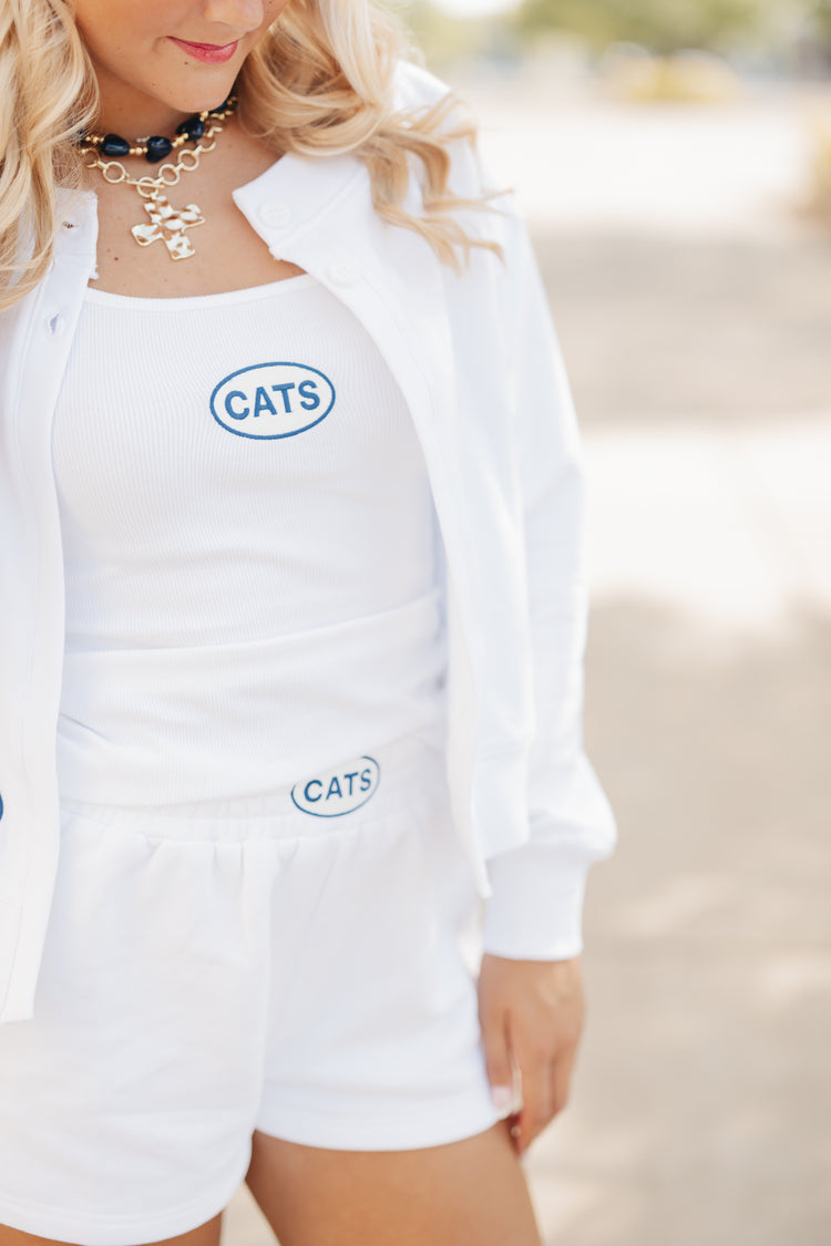 JCB Exclusive | CATS Patch Shorts in White