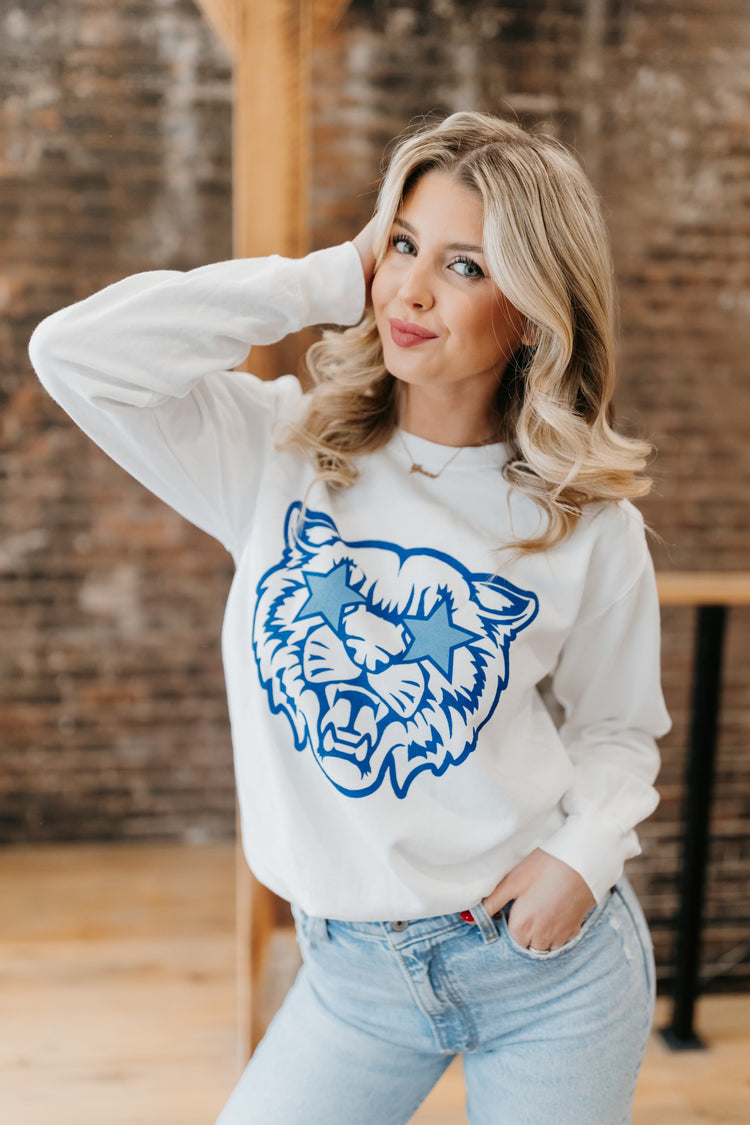 JCB Exclusive | Wildcat Sweatshirt in White