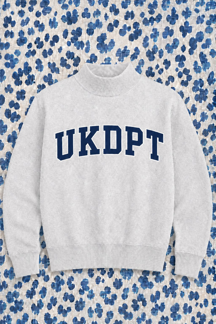 PREORDER: JCB Exclusive | UKDPT Mockneck Sweatshirt (Grey/Navy)