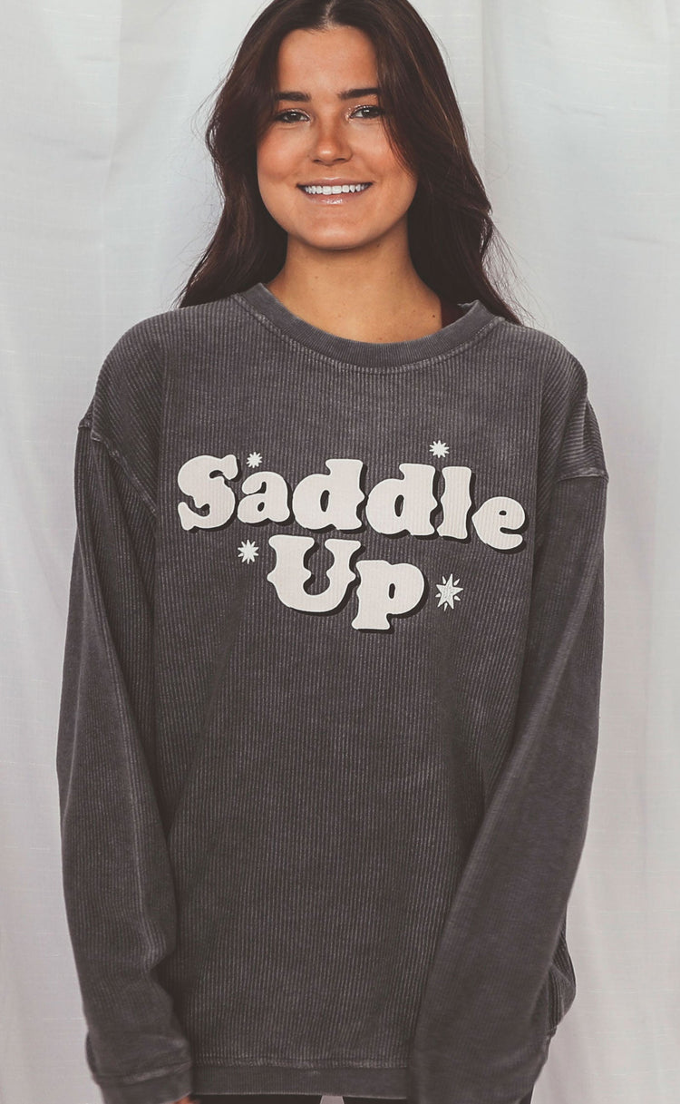 Charlie Southern | Saddle Up Corded Sweatshirt