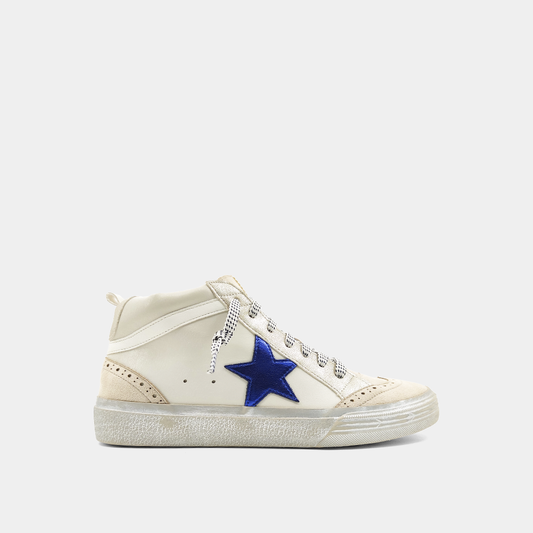 Bennie Mid Star Sneakers in Royal Blue