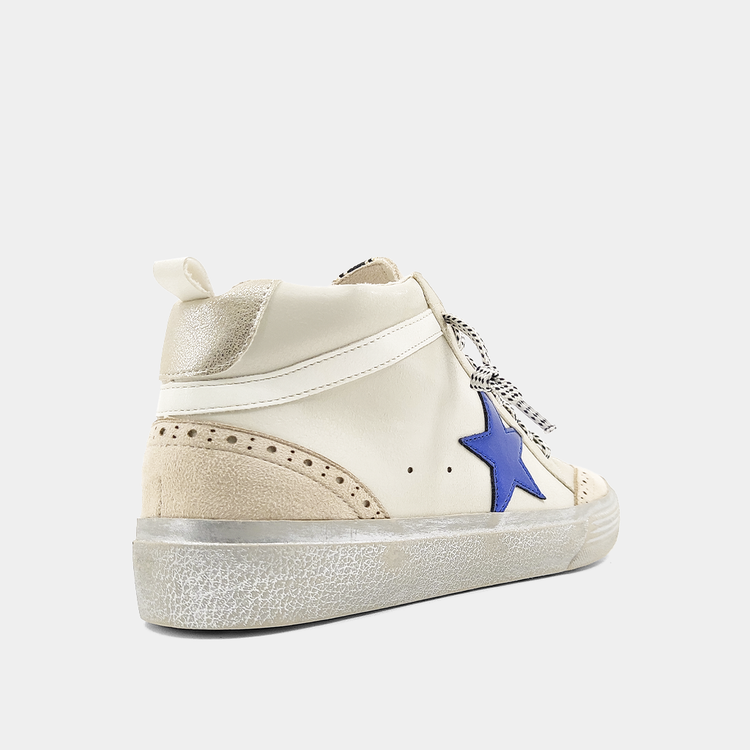 Bennie Mid Star Sneakers in Royal Blue
