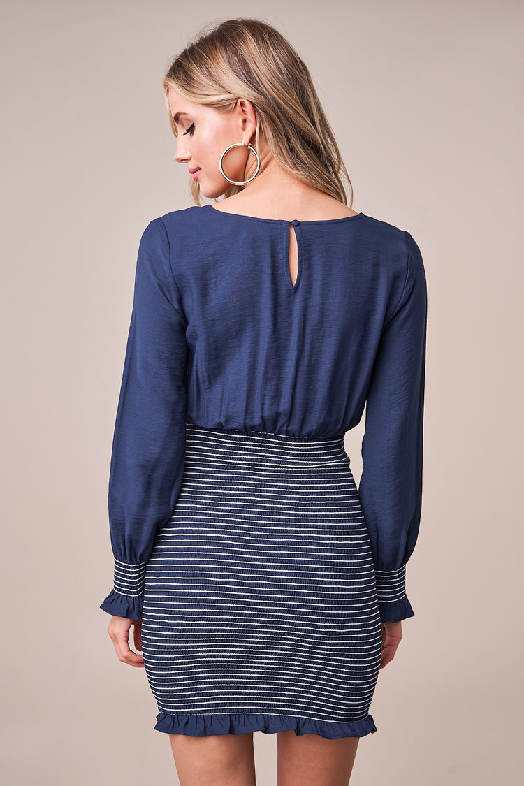 Sofie Smocked Striped Dress